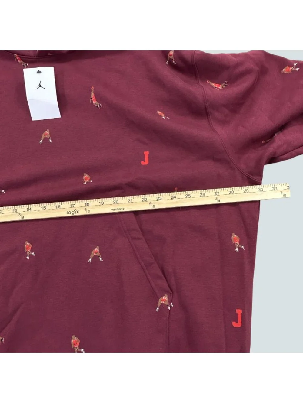 Nike Air Jordan Essentials Holiday Fleece Hoodie 3XL Burgundy NWT DV9392-680